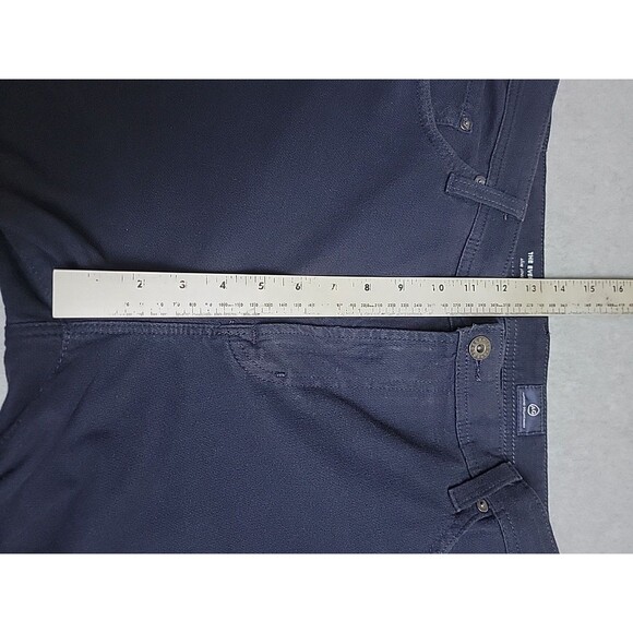 Adriano Goldschmied Pants Mens 38x34 (40x32) Everett Slim Straight Navy Blue - Picture 7 of 14